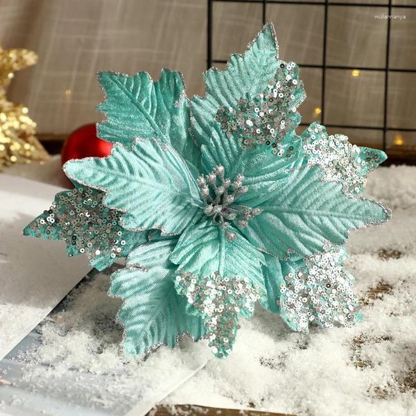 Fleurs décoratives 1/3 pièces 26cm décorations de mariage artificielles arbre de noël séché décor à la maison Navidad bonne année