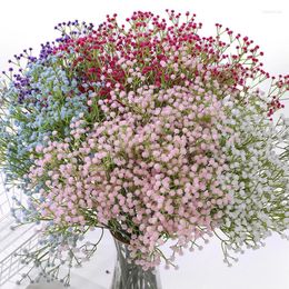 Decoratieve bloemen 1/3 stks kunstmatige nep gypsophila witte baby's adem 63cm festival party decoratie trouwhuis diy diy