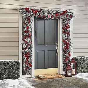 Guirlande de fleurs décoratives de 1.6m, couronne en rotin argenté, décoration de maison, fête de noël, bannière d'arbre artificiel, ornements suspendus