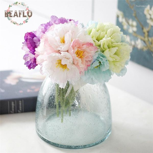 Fleurs décoratives 1 Bouquet bricolage fleur artificielle fraîche romarin soie fausse plante pour mariage fête à la maison 3 couleurs