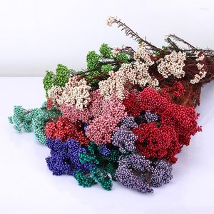 Decoratieve bloemen 1 Bouquet Natuurlijk bewaarde MI Flower Display voor trouwfeestjes Decoratieaccessoires regelen droog