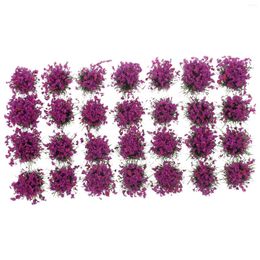 Decoratieve bloemen 1 doos DIY miniatuur bloemcluster nep-vegetatiegroep voor spoorweglandschap