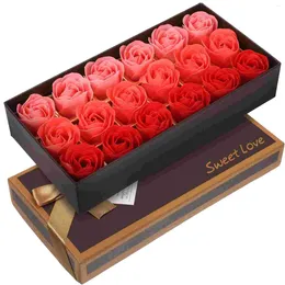 Dekorative Blumen, 1 Schachtel mit Blumenduft, Duschseife, Rosenblätter mit Papier, Valentinstag, Geburtstag, Hochzeitsgeschenk
