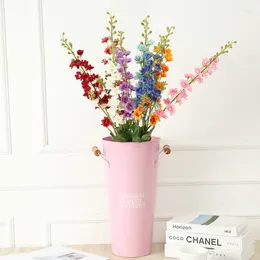 Decoratieve Bloemen 1 Bundel Zijde Delphinium Kunstmatige Hyacint Vazen Voor Huisdecoratie Accessoires Bruiloft Diy Fake