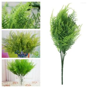 Fleurs décoratives 1 pcs 7 tiges plante simples asperges artificielles fougères créatives simulez en plastique buissons verts en plastique