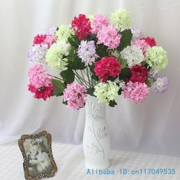 Flores decorativas 1 PCS Bolas de flores artificiales Seda Casa Casa Decoración de la boda F280