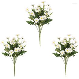 Decoratieve bloemen 1 stuks kunstzijde madeliefje bloemboeket voor thuis tafel centerpieces regeling decoratie decor nep