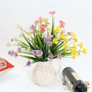 Decoratieve Bloemen 1 STUKS Mooi Kunstmatig Plastic Gras Met Kleine Woondecoratie Cadeau 4 Kleuren Beschikbaar F461