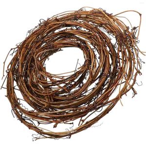 Decoratieve bloemen 1 Roll Grapevine krans ratan ring Decor Diy Garland Kerstmis Craft Vines Basis voor herfst Winter Home Wall Party Advent