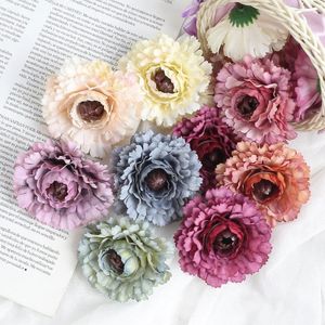 Decoratieve Bloemen 10/20 Stuks Kunstmatige 7CM Zijde Nep Hoofd Voor Home Decor Bruiloft Huwelijk Decoratie DIY Craft guirlande Accessoires