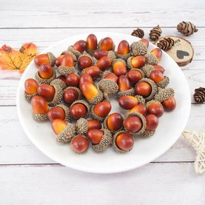 Decoratieve bloemen 10/30/50 stks kunstmatige schuim dennenbekken herfst decor herfst nep kerstcadeau bruiloft feest decoratie planten