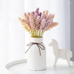Decoratieve bloemen 10 PC/ 6Branch Mini Artificial Flower Bouquet voor wanddecoratie vanille schuim bessenoor huis