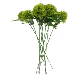 Fleurs décoratives 10 PCS Possie de pissenlit artificiel Dandelions artificiels plastic