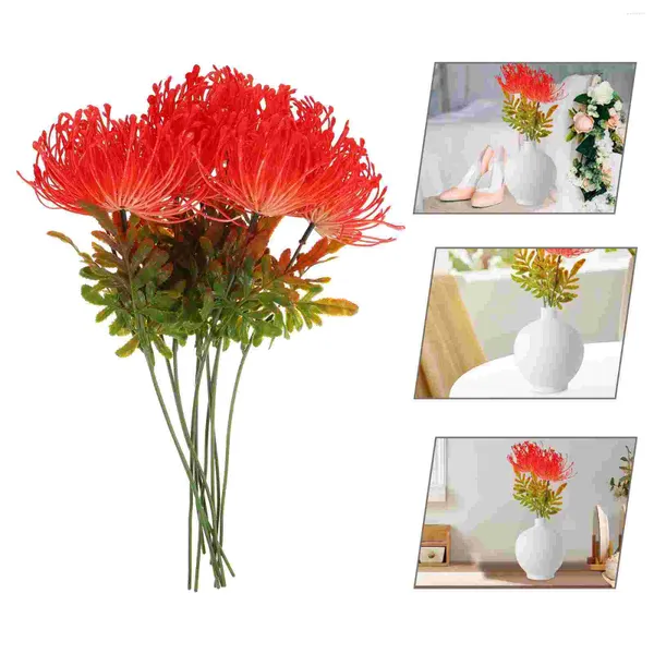 Flores decorativas 10 pcs flor artificial de aspecto real