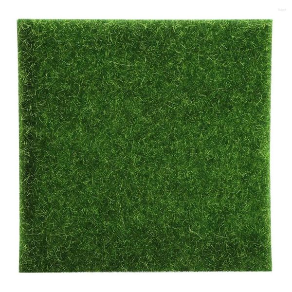 Fleurs décoratives 10 pièces tapis de gazon artificiel gazon pelouse jardin Micro paysage ornement décor à la maison synthétique