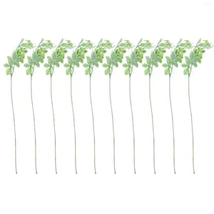 Decoratieve Bloemen 10 Stuks Kunstmatige Plant Decoratie Thuis Gesimuleerde Bladeren Vlinder Gras Bureau Feestartikelen Plastic Faux Nep Stengels