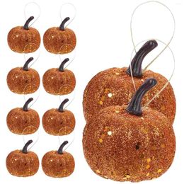 Fleurs décoratives 10 pcs Bubble Gold Dust Squash Powash Pumpkin Accessoires festives décorat