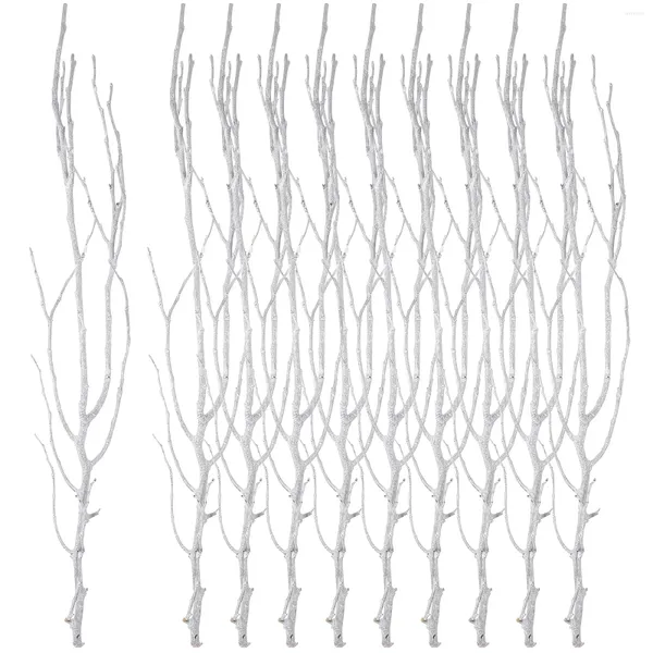 Fleurs décoratives 10 PCS Décorations 50 cm Twigs séchés Plans Plants Indoor Craft bâtons en bois tiges pour vase