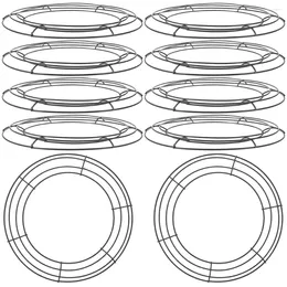 Fleurs décoratives 10 pcs Garland Hoop Durable Courrure de couronne arrangement de fleurs Faire l'outil de fabrication de fer Fourniture en métal Cross Rêve Catcher