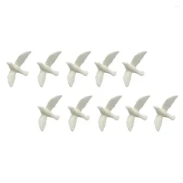 Fleurs Décoratives 10 Pcs Petit Pigeon Blanc Modèle Figurines De Fées Miniatures Décor Artificiel Simulation Résine Amoureux Maison Accessoires