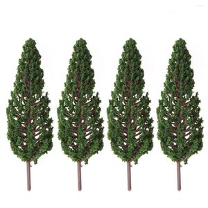 Fleurs décoratives 10 pcs mini-arbres disposition miniature paysage paysage décor intérieur pine modèle bonsaï