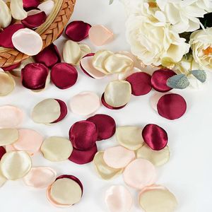 Fleurs décoratives 100/200 pièces 3 cm soie artificielle Rose fleur pétale bricolage scène de mariage accessoires pour décorations de maison romantique faux