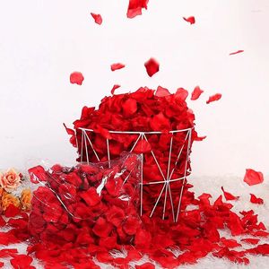 Fleurs décoratives 1000 pièces pétales de rose artificielles tissu de soie romantique coloré faux pour mariage faveurs de la saint-valentin décor Roses fournitures