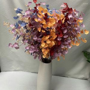 Fleurs décoratives 100 cm artificiel wenxin danse orchidée de mariage décoration de plafond feuille de route fleur de fleur de soie douce