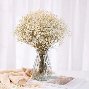 Fleurs décoratives 100g fleur sèche naturelle gypsophile séchée bébé souffle bouquets coloré blanc gypsophile décoration de mariage maison nordique