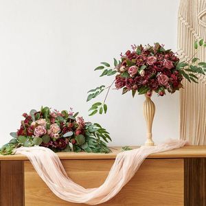 Fleurs décoratives 100 pièces plantes artificielles Simple vert Simulation feuille mode soie bricolage décoration pour projet de mariage