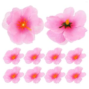 Fleurs décoratives 100pcs Fake Cherry Blossoms Craft Multi-fonction Couture
