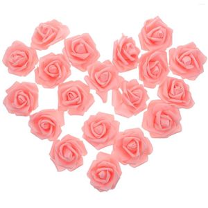 Fleurs décoratives 100 pièces fausse tête de Rose fleur artificielle Faux Rose pour bricolage artisanat décor