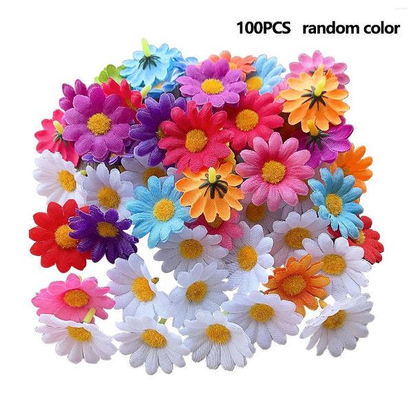 Fleurs décoratives 100pcs Jardin Célébration DIY CORT MIX COULLES