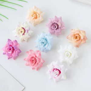 Decoratieve bloemen 100 stks Silk Small Rose Head Artificial for Christmas Garland Decoratie Home Wedding Outdoor Garden Arch Decor Accessoire