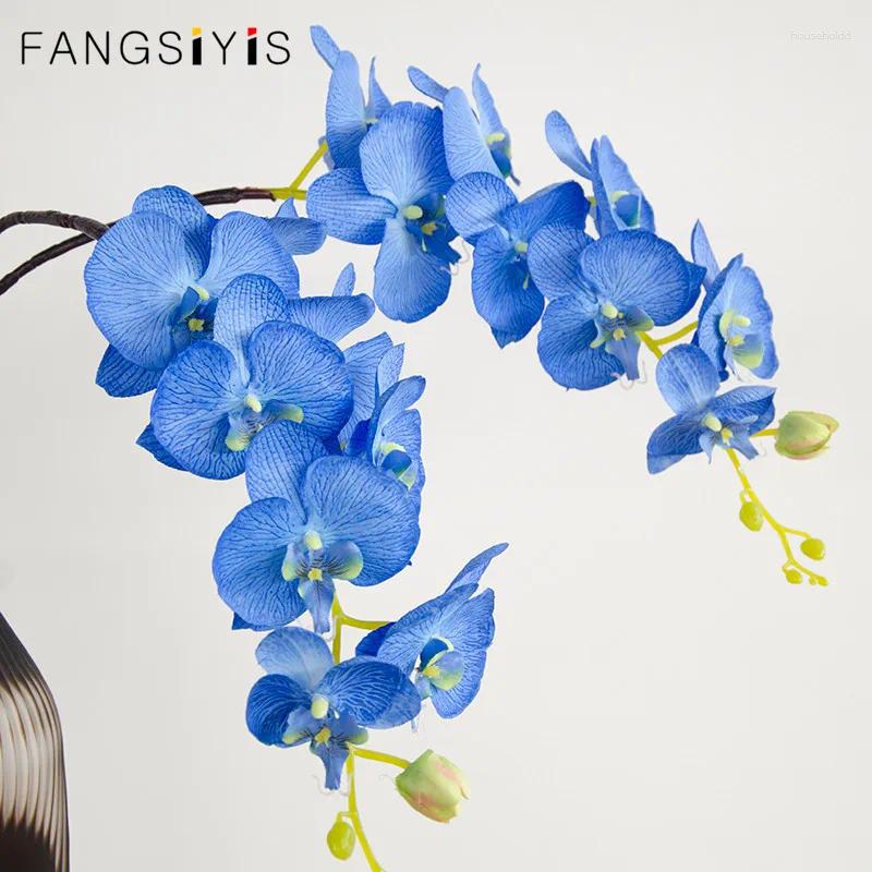 Flores decorativas 103 cm de flor artificial orquídea phalaenopsis decoração de casamento pograft cenário adereços Janela display de 1 pc 1 pc