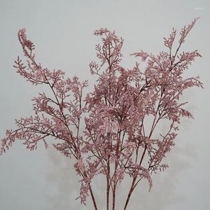 Fleurs décoratives 103cm artificielle Limonium herbe longue branche pour nordique Boho décor à la maison moelleux Pampas Valentine mariage bricolage décoration