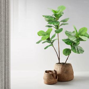 Decoratieve bloemen 105 cm (41.3in) Kunstmatige vioolblad Ficus Fig Plant voor balkon binnenshuis balkon binnen huis en kantoor