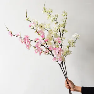 Fleurs décoratives 109 cm de fleur de cerise artificielle branche arbre fleur de soie faux plante chambre salon mariage bricolage décor intérieur floral