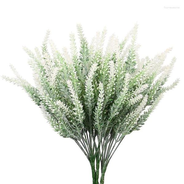 Fleurs décoratives 10pcs Boulangeur lavande artificiel Fake plantes Bouquet de mariée de mariage