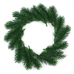 Decoratieve Bloemen 10 Stuks Kunstmatige Groene Planten Dennennaalden Takken Voor Kerstboom Bruiloft Decoratie DIY Garland Krans