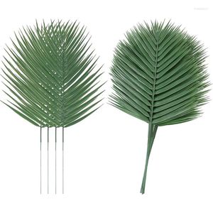 Fleurs décoratives 10pcs plantes artificielles de palmier tropical feuilles de la maison de jardin accessoires accessoires