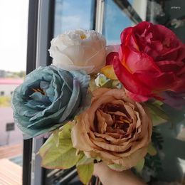 Dekorative Blumen, 10 Stück, künstliche Rosen, Blumenstrauß zum Valentinstag, Partyzubehör, Pinterest, Raumdekoration, Tischdekoration, Zubehör