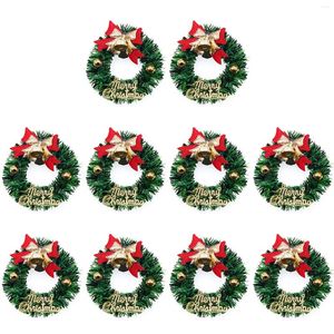 Decoratieve bloemen 10 STKS Kerstboeket Arrangement Bulk Decoraties Bloemstelen DIY Krans Ontwerpen Voor Tafel Centerpieces