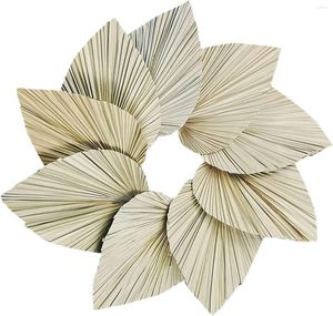 Decoratieve Bloemen 10st Gedroogde Palmbladeren Fans Bohemian Spears Kunstplanten Tropisch