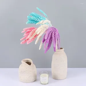 Decoratieve Bloemen 10 STKS Bloem Oor 6-10 CM Echte Natuurlijke Droge Plant Gras Gierst Spike Boeket Home Decor Bruiloft Decoratie Flores Secas