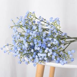 Decoratieve bloemen 10 stks Gypsophila Kunstmatige bloem wit roze blauw handgemaakte boeket plastic plant bloemen arrangement trouwtafel