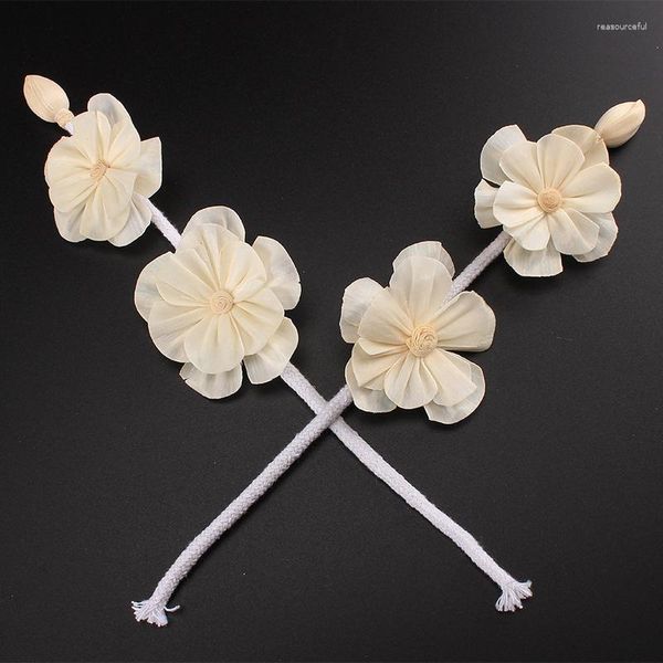 Fleurs décoratives 10 pièces fleur Sola faite à la main pour huile essentielle bricolage bâtons de rotin accessoires de décoration de la maison diffuseur de roseaux