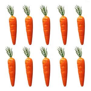 Decoratieve bloemen 10 stcs levensecht groenten Diy Easter Craft Shop Kitchen Mini Artificial Simulation Carrot Foam Pography Prop Home