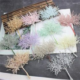 Fleurs décoratives 10pcs Décoration de l'arbre de Noël multicolore