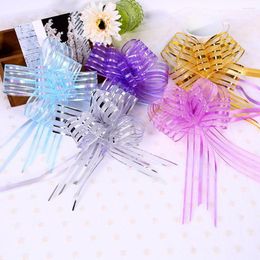 Fleurs décoratives 10pcs Pull Bow Belle Légère Multicolore Guirlande Décoration Latte Art Mariage Cadeaux D'anniversaire Poignée De Placard